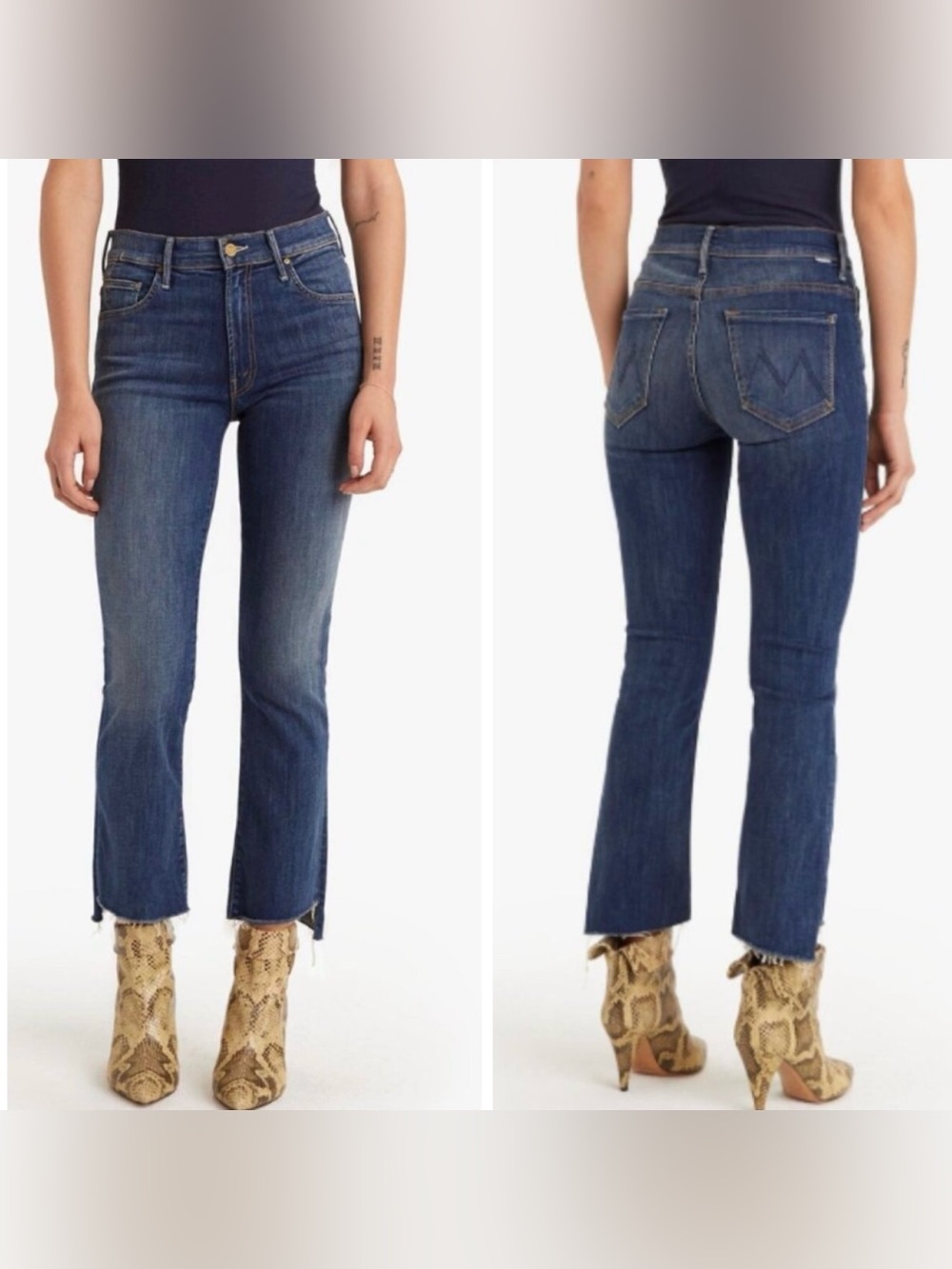 Mother Insider Crop Step Fray Not Rough Enough Jeans Size 26